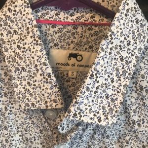 Mens designer button down dress shirt